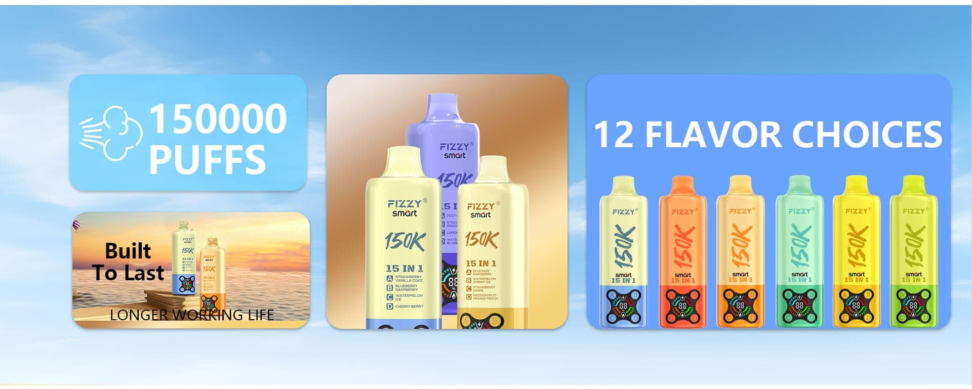 Fizzy 150K Puffs Disposable Vape - 4