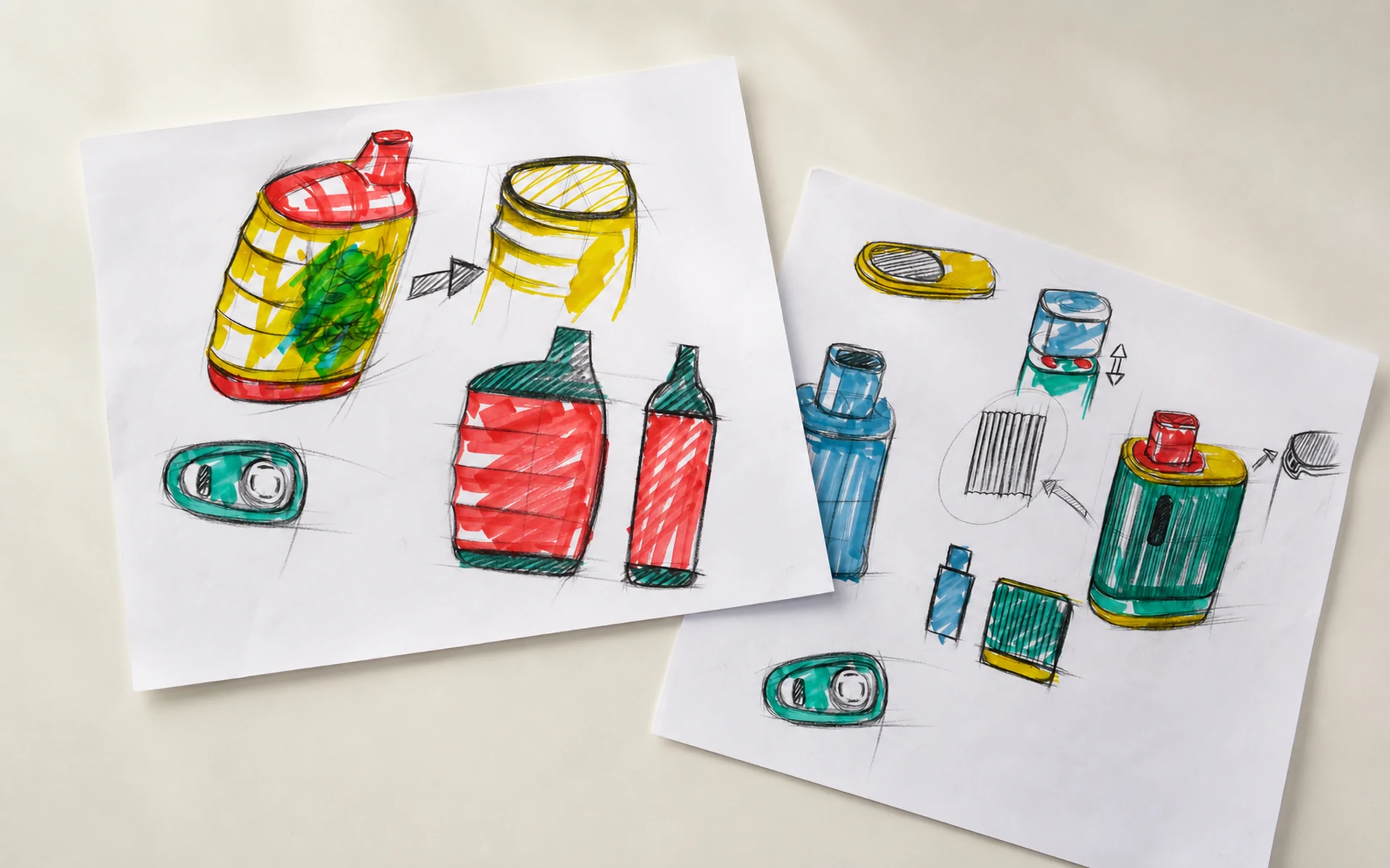 FIZZY vape product design sketches