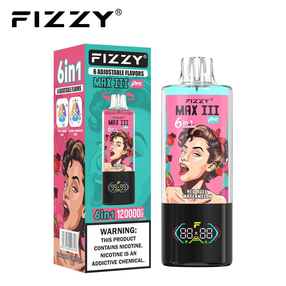 FIZZY MAX III PRO 120K 6-in-1 multi-flavor disposable vape