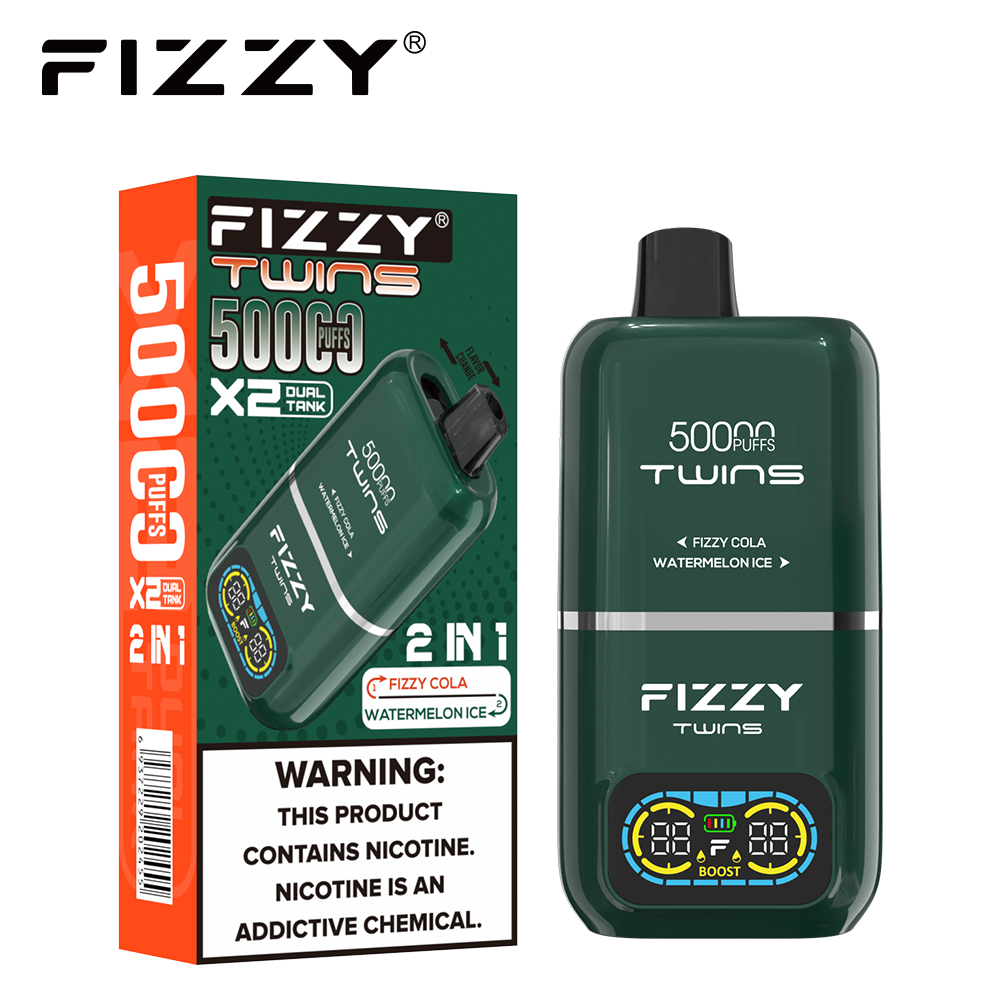 FIZZY TWINS 50K 2-in-1 multi-flavor disposable vape