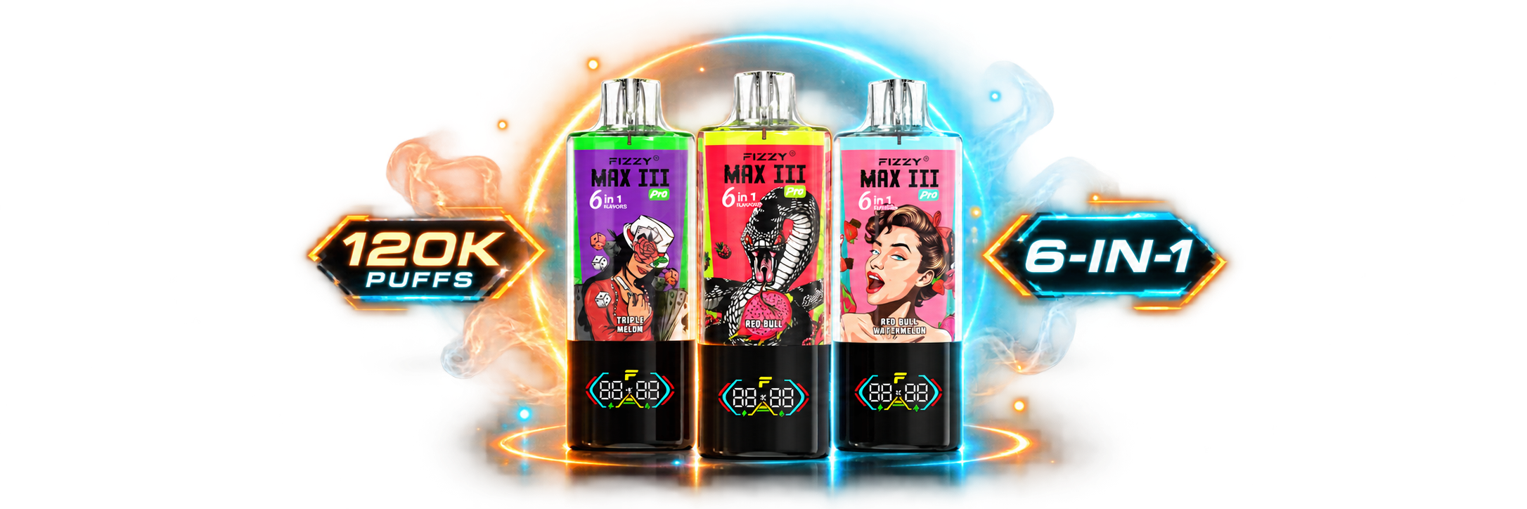 FIZZY MAX III PRO 120K 6-in-1 vape